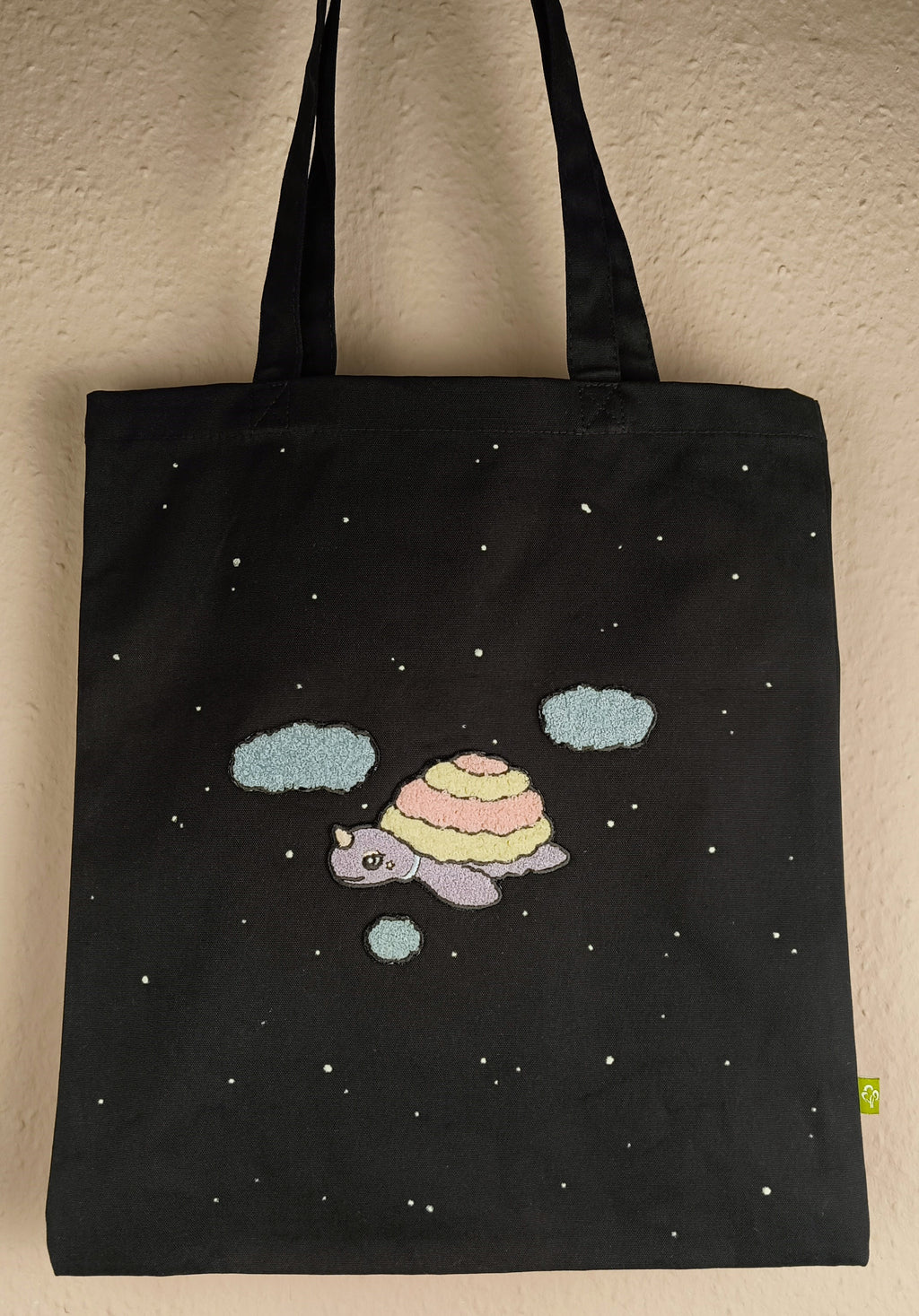 Glow-in-the-dark Tote Bag with Patches 🌟